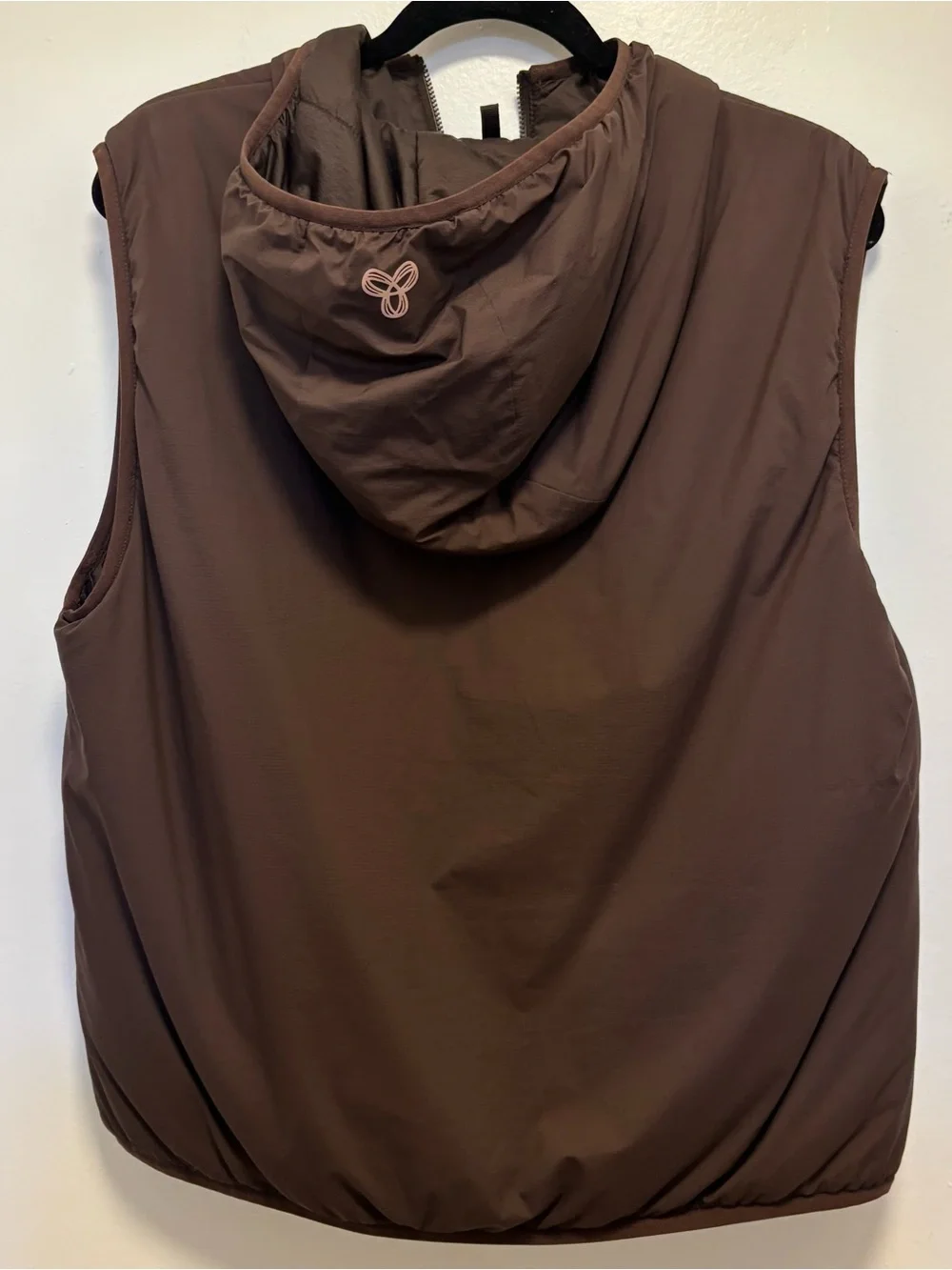 Aritzia the pillow puff 100%down vest in rich mocha brown like new size m